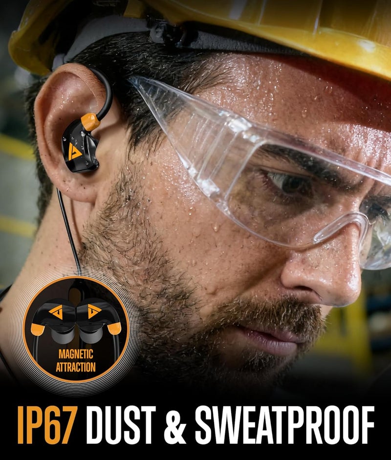 GLORYFIRE Bluetooth Hearing Protection for Construction - OSHA Approved Earbuds with 26 NRR Noise Reduction, 3 Modes, Bluetooth Ear Protection with12H Battery Life, Clear Voice Pickup - Image 5